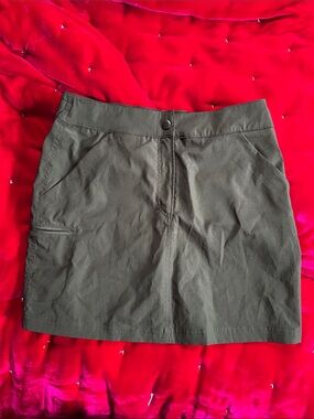 Women’s Black Utility Mini Skirt with Shorts Underneath